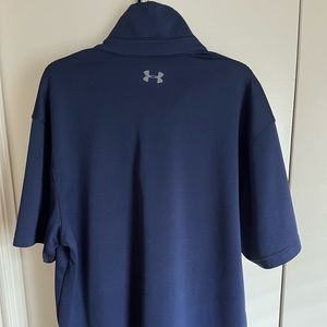 Under Armour heat gear navy blue polo.
